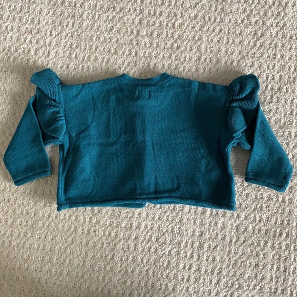Tea Collection Ruffle Baby Cardigan - Picture 3 of 3